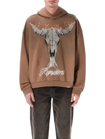 Represent Elevated Casual Mini Shirt For Men In Dusty Brown