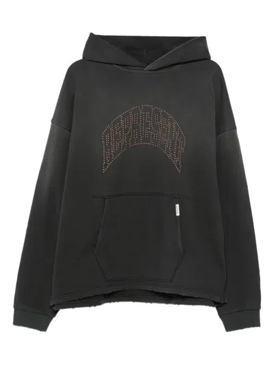 Represent Embellished Hoodie In Gray