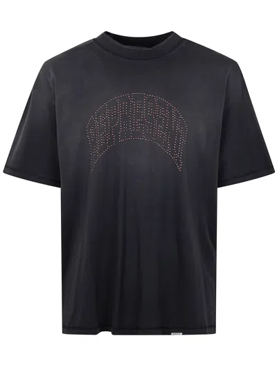 Represent Embellished Cotton T-shirt In Multi