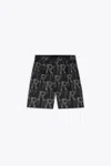 Represent Black Logo-embroidered Tailored Shorts In Nero