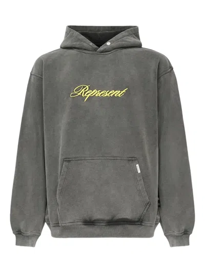 REPRESENT 刺绣棉连帽衫