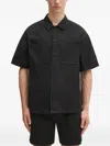 Represent Embroidered-logo Shirt In Black