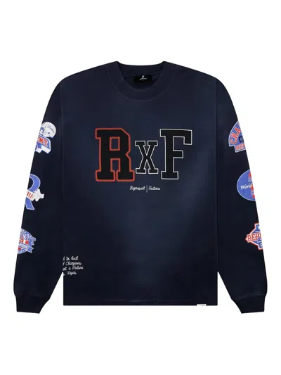 Represent Embroidered-logo Sweatshirt In Blue