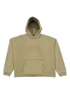 Represent Embroidered Long-sleeve Hoodie In Neutral