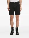 Represent Black Cotton Tailored Shorts In Black