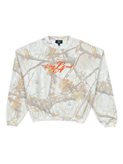 Represent England Camouflage Sweatshirt In Neutral