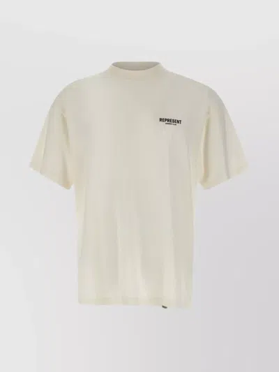 Represent "exclusive Club" Cotton T-shirt In Neutral