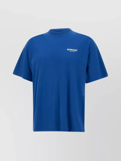 Represent "exclusive Members" Cotton T-shirt In Blue
