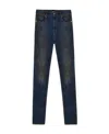 Represent Faded-effect Skinny Jeans In Black