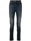 Represent Faded-effect Skinny Jeans In Blau