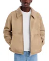 Represent Logo-embossed Faux Shearling Jacket In Brown