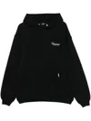 Represent Black Hoodie With Logo Lettering Detail On The Front And Maxi Logo Print On The Rear In Cotton Man In Black
