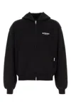 Represent Mens Black Owners Club Brand-print Relaxed-fit Cotton-jersey Hoody Xxl In Black