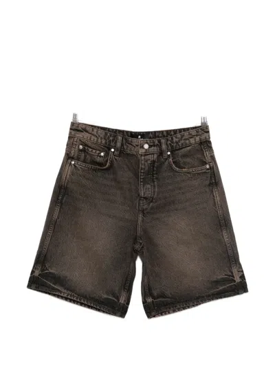 Represent Five-pocket Denim Shorts In Brown