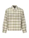 Represent Flannel Check Shirt In Green