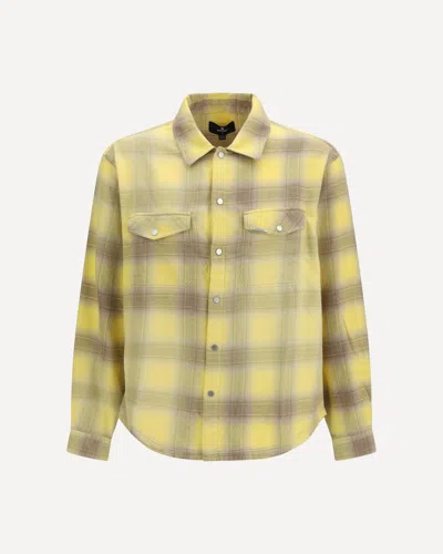Represent Flannel Check Shirt In Yellow