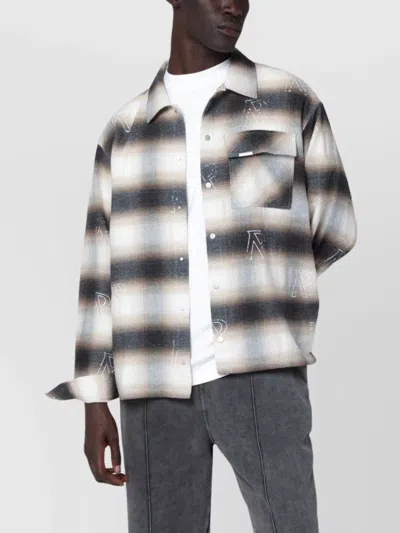 REPRESENT FLANNEL CHECKED SHIRT