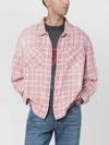 Represent Flannel Shirt With Checked Design And Pockets In Multi