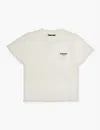 Represent Boys Flat White Kids Logo-print Cotton-jersey T-shirt 1 - 4 Years In Flat White