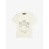Represent Flat White Three-dogs Jersey T-shirt 1-6 In White