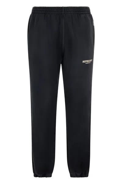 Represent Fleece Fabric Sport Pants - Straight Leg Design In Gray
