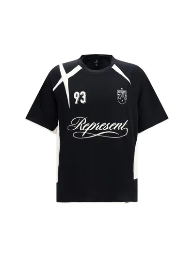 Represent Football-inspired Logo T-shirt In Black