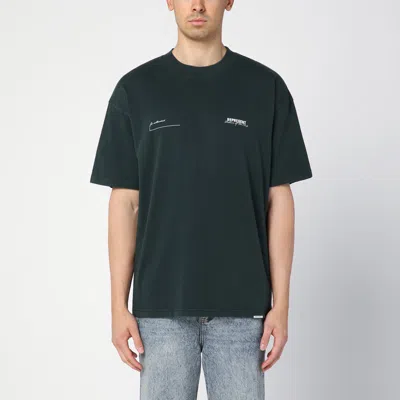 Represent Forest Green Cotton T-shirt With Logo