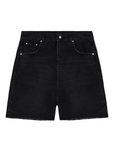 Represent Frayed-edge Denim Shorts
