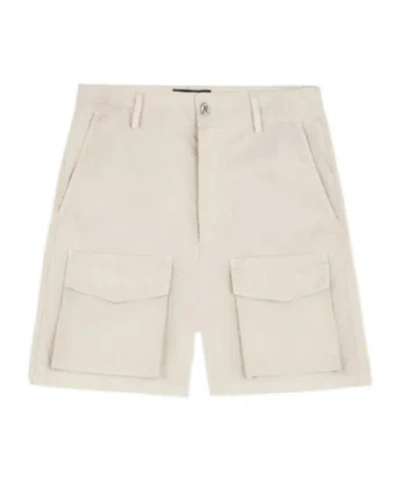 Represent Front Pocket Cargo Short In White