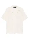 Represent All Over Crochet Open-knit Shirt In White
