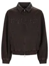 Represent Roscoe Bomber Jacket In Whisky-colored Canvas In Brown