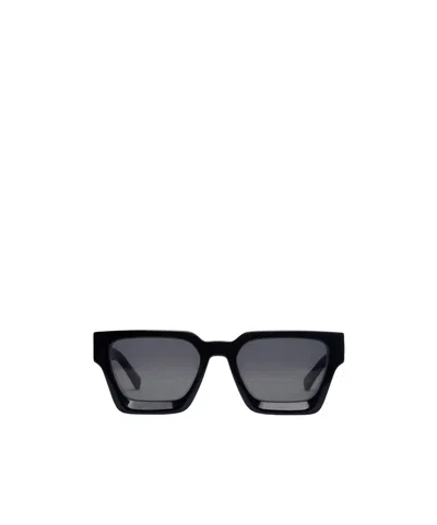 Represent Glossy Black Thickrim Square Sunglasses