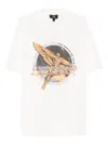 Represent White Crew Neck T-shirt With Graphic Print On Front And Back In Cotton Man In White