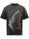 Represent Graffiti-inspired T-shirt In Stained Black