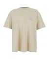 Represent White Crewneck T-shirt With Logo Lettering On The Front And Maxi Logo Print On The Rear In Cotton Ma