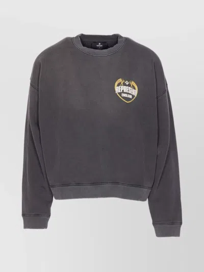 Represent Graphic Crewneck Sweater Long Sleeves In Multi