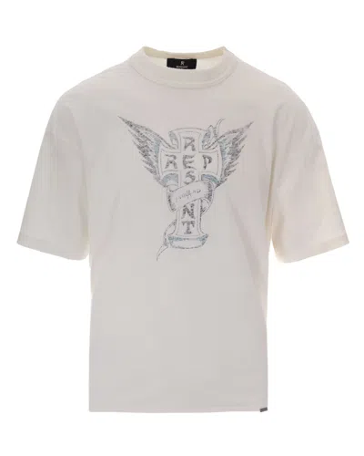 Represent Graphic Oversized T-shirt In Flat White