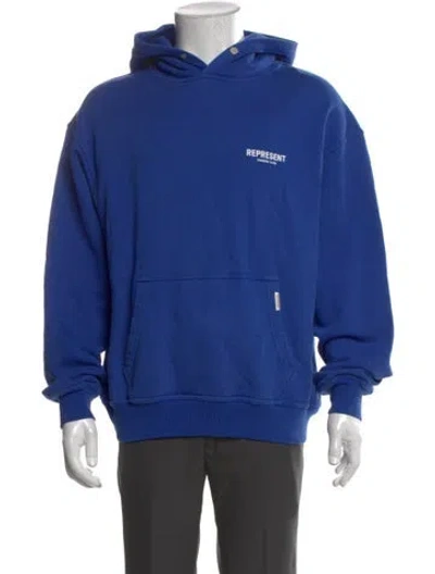 Pre-owned Represent Graphic Print Crew Neck Hoodie In Multi