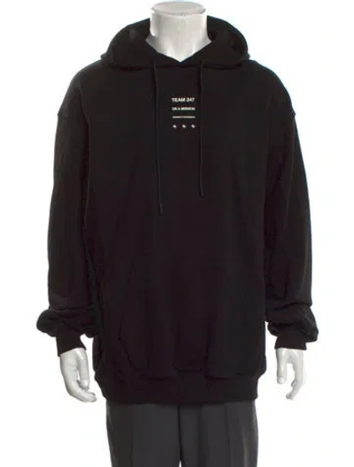 Pre-owned Represent Graphic Print Crew Neck Hoodie W/ Tags In Black