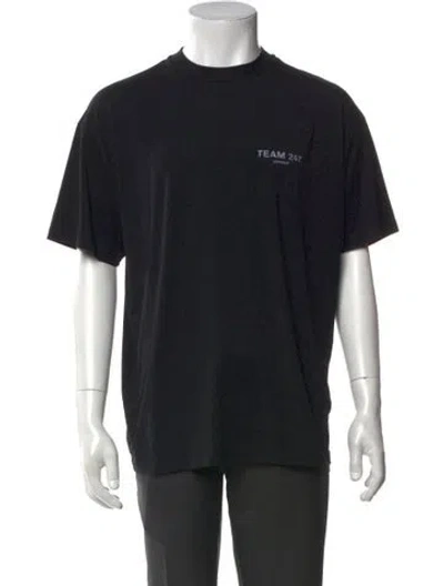 Pre-owned Represent Graphic Print Crew Neck T-shirt In Black