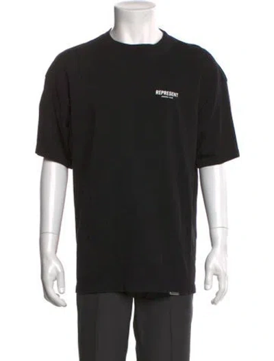 Pre-owned Represent Graphic Print Crew Neck T-shirt In Black