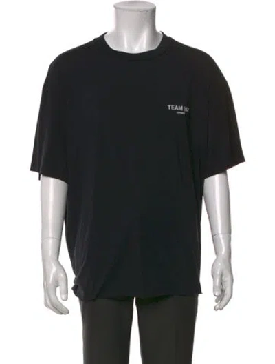 Pre-owned Represent Graphic Print Crew Neck T-shirt In Black