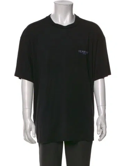 Pre-owned Represent Graphic Print Crew Neck T-shirt In Black