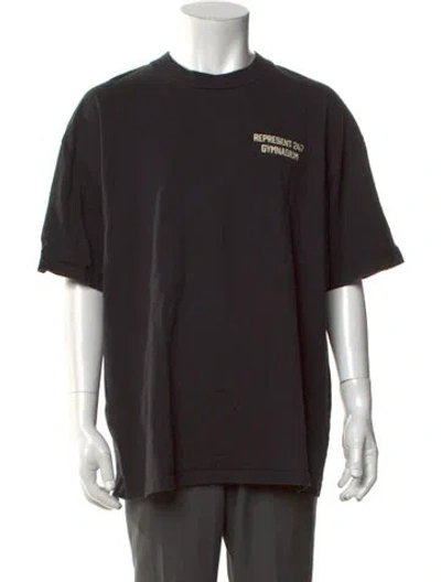 Pre-owned Represent Graphic Print Crew Neck T-shirt In Black