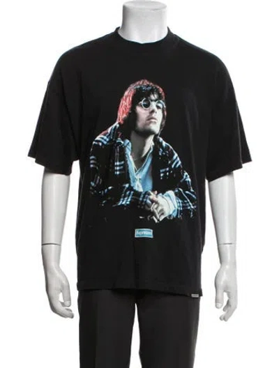 Pre-owned Represent Graphic Print Crew Neck T-shirt In Black