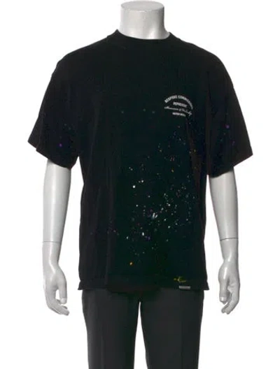 Pre-owned Represent Graphic Print Crew Neck T-shirt In Black