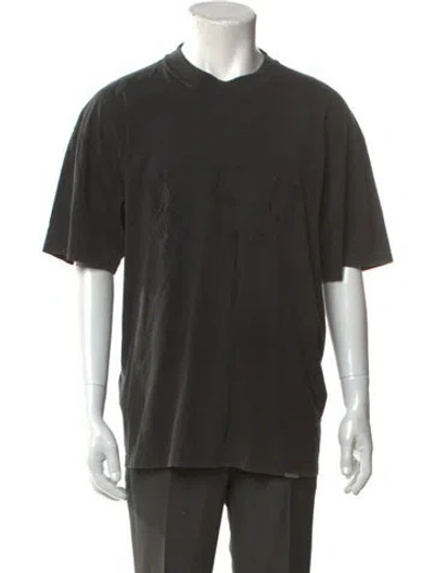 Pre-owned Represent Graphic Print Crew Neck T-shirt In Gray