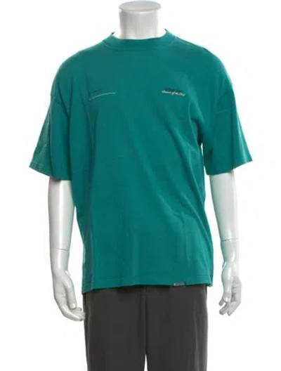 Pre-owned Represent Graphic Print Crew Neck T-shirt In Green