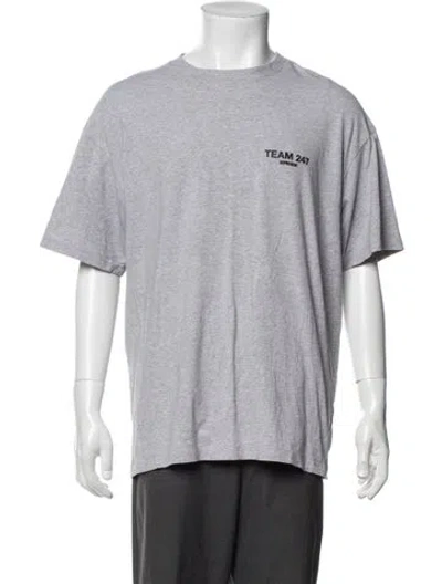 Pre-owned Represent Graphic Print Crew Neck T-shirt In Grey