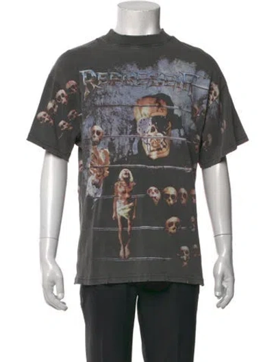 Pre-owned Represent Graphic Print Crew Neck T-shirt In Multicolor
